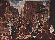 Nicolas Poussin The Plague at Ashdod, Spain oil painting artist
